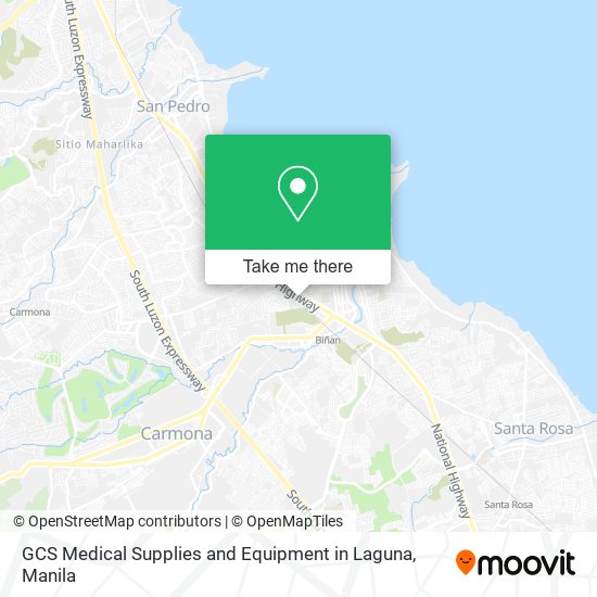 GCS Medical Supplies and Equipment in Laguna map