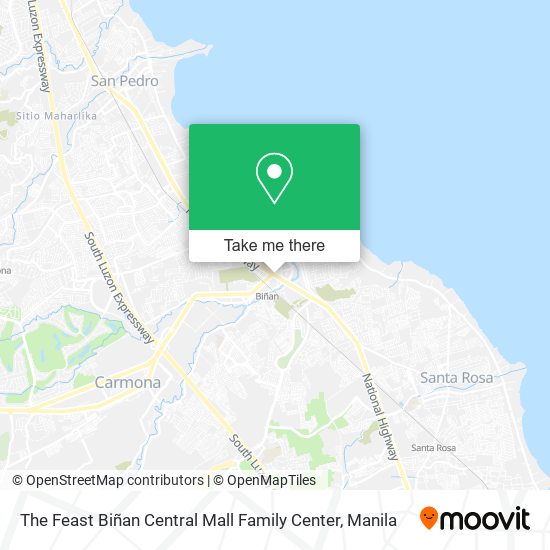 The Feast Biñan Central Mall Family Center map