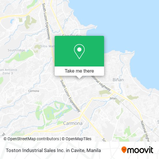 Toston Industrial Sales Inc. in Cavite map
