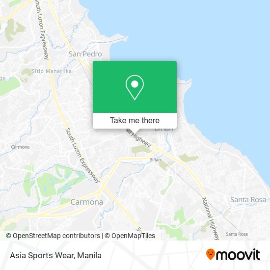 Asia Sports Wear map