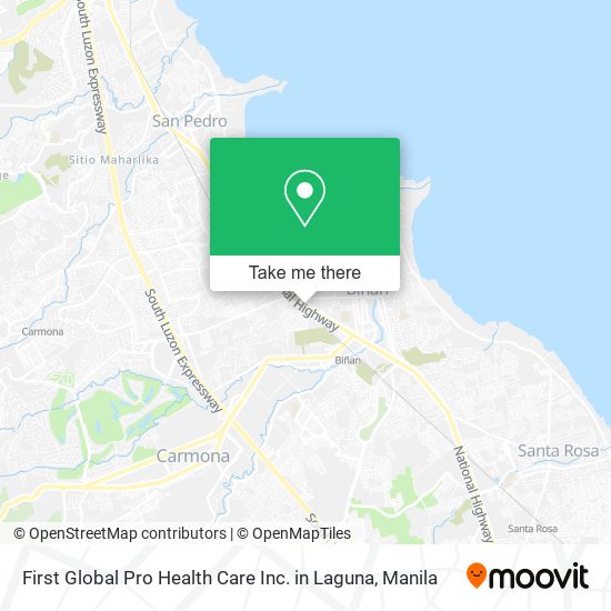 First Global Pro Health Care Inc. in Laguna map
