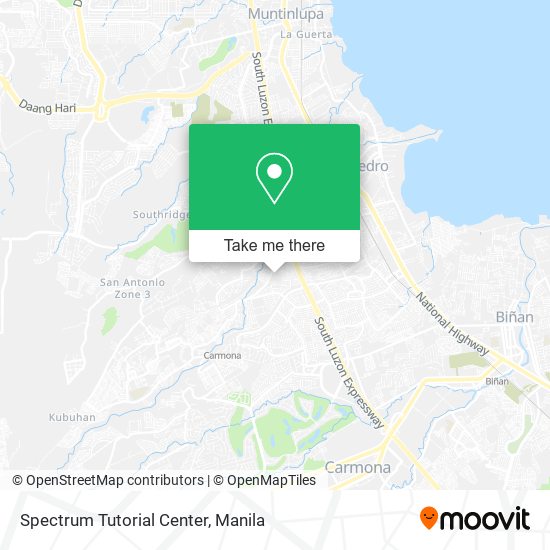 Spectrum Tutorial Center map