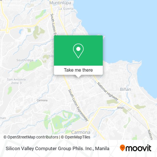 Silicon Valley Computer Group Phils. Inc. map