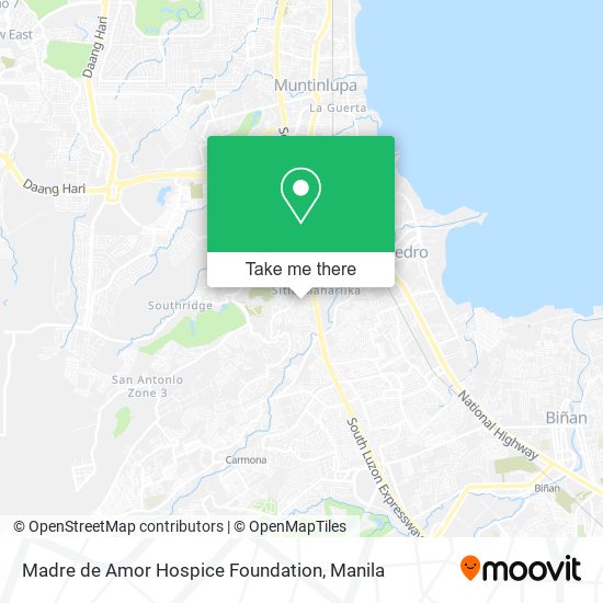 Madre de Amor Hospice Foundation map