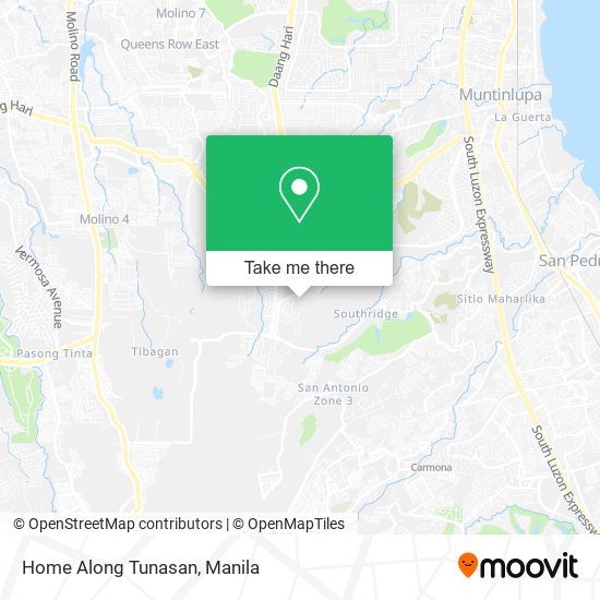 Home Along Tunasan map