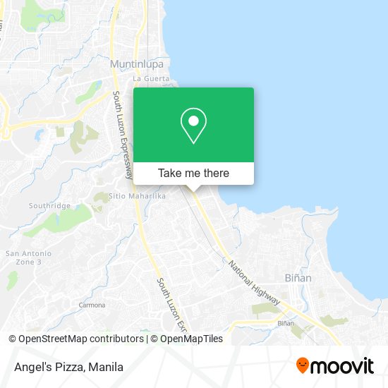 Angel's Pizza map