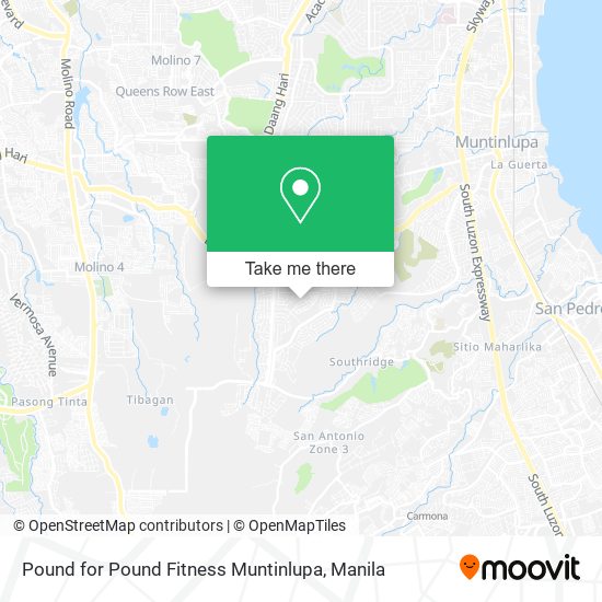 Pound for Pound Fitness Muntinlupa map