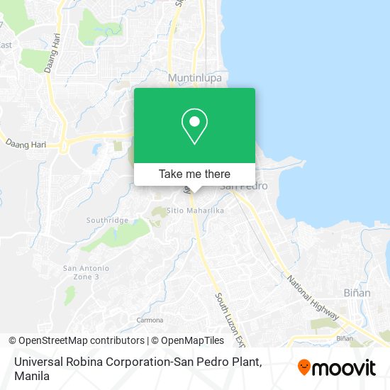 Universal Robina Corporation-San Pedro Plant map