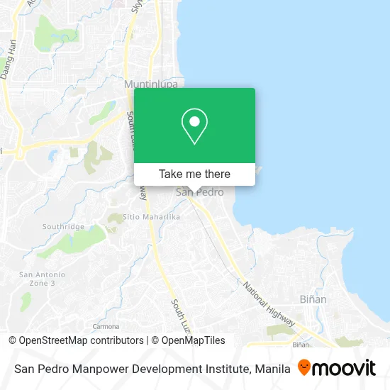 San Pedro Manpower Development Institute map