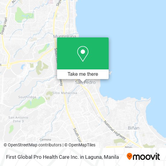 First Global Pro Health Care Inc. in Laguna map