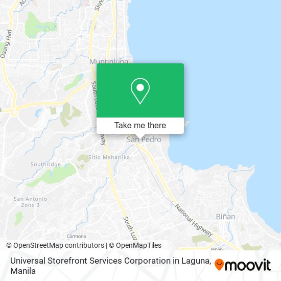 Universal Storefront Services Corporation in Laguna map