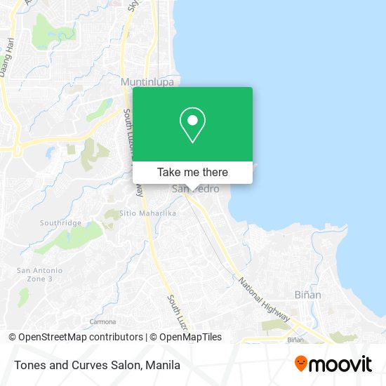 Tones and Curves Salon map