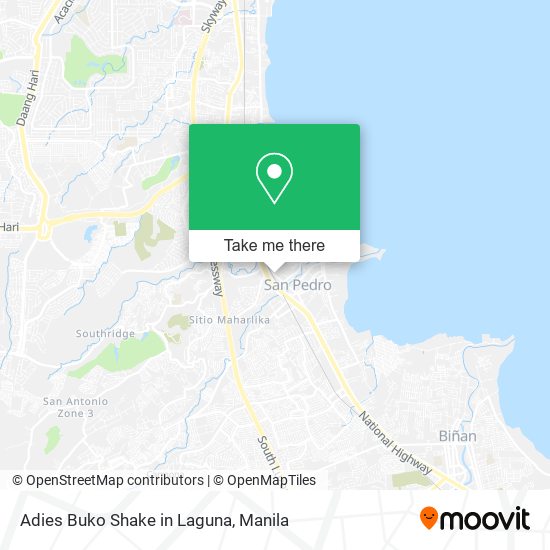 Adies Buko Shake in Laguna map