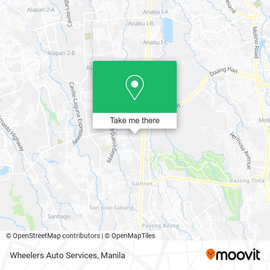 Wheelers Auto Services map