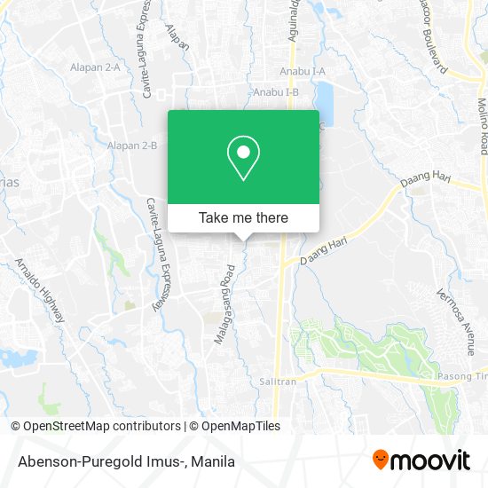 Abenson-Puregold Imus- map