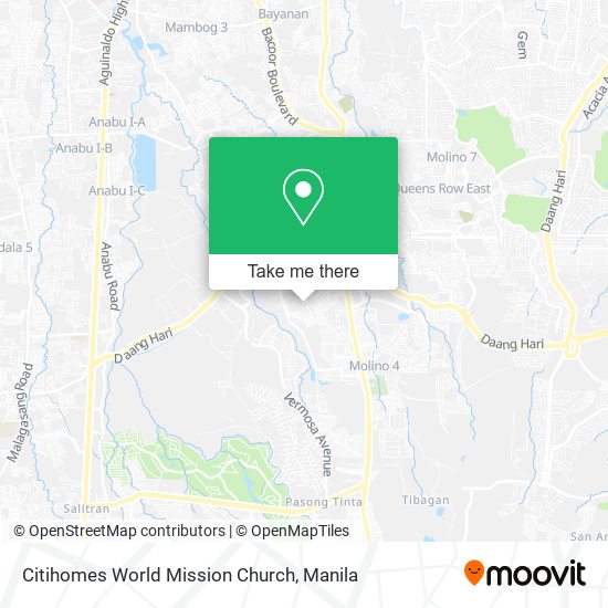 Citihomes World Mission Church map