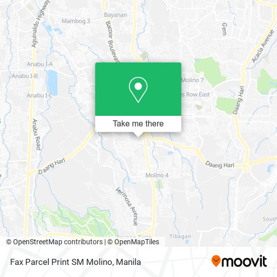 Fax Parcel Print SM Molino map