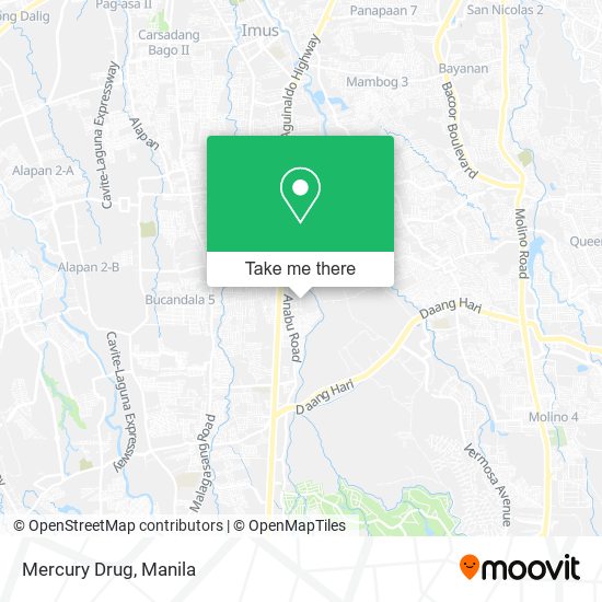 Mercury Drug map