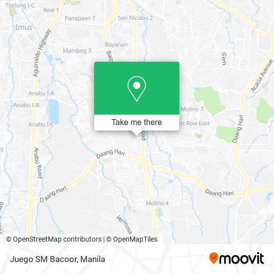 Juego SM Bacoor map