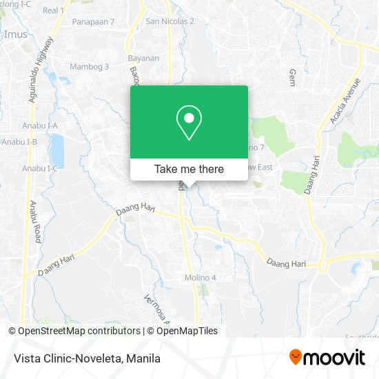 Vista Clinic-Noveleta map