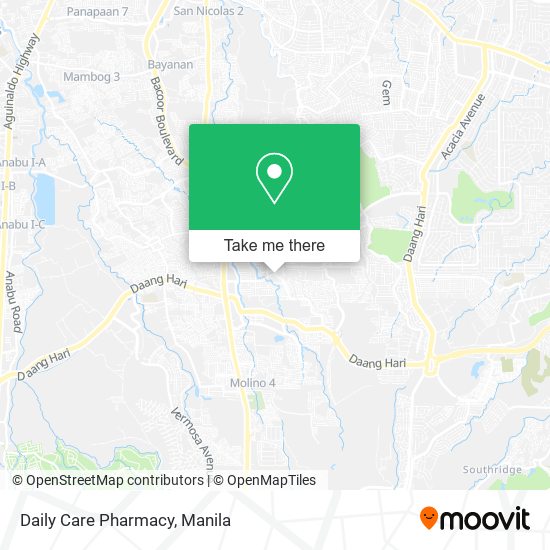 Daily Care Pharmacy map