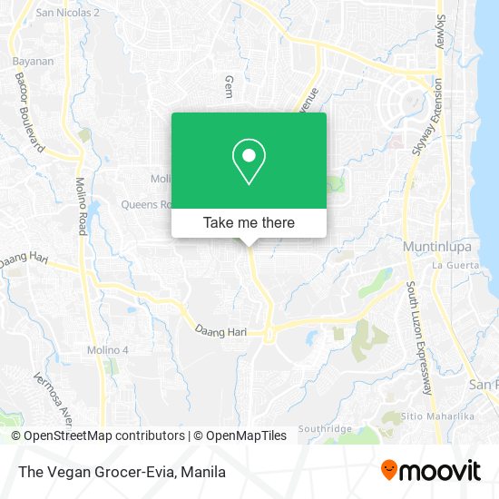 The Vegan Grocer-Evia map