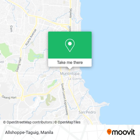 Allshoppe-Taguig map