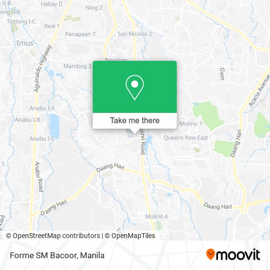 Forme SM Bacoor map