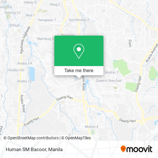 Human SM Bacoor map