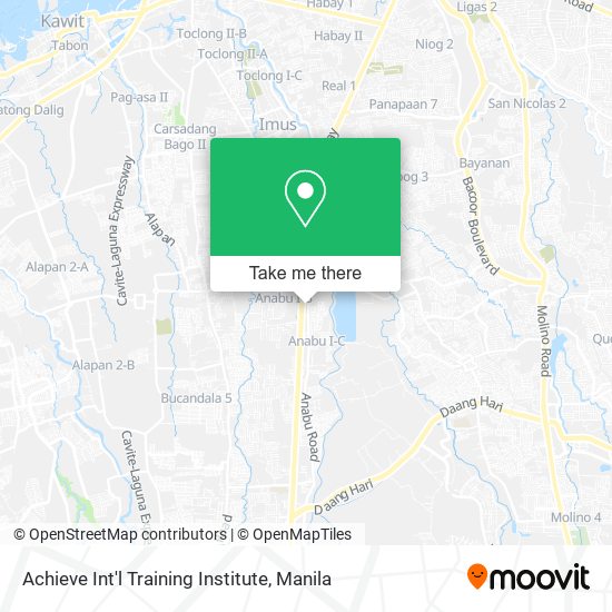 Achieve Int'l Training Institute map