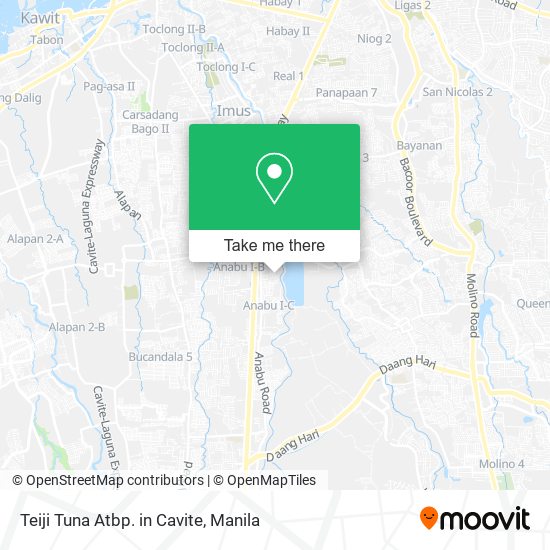 Teiji Tuna Atbp. in Cavite map