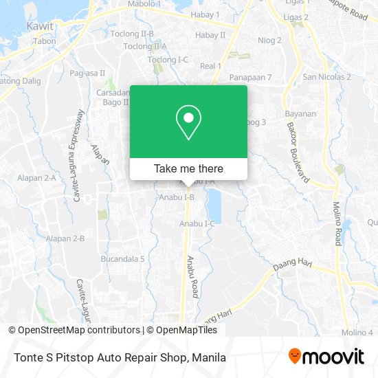 Tonte S Pitstop Auto Repair Shop map