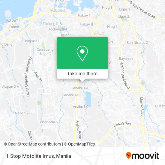 1 Stop Motolite Imus map