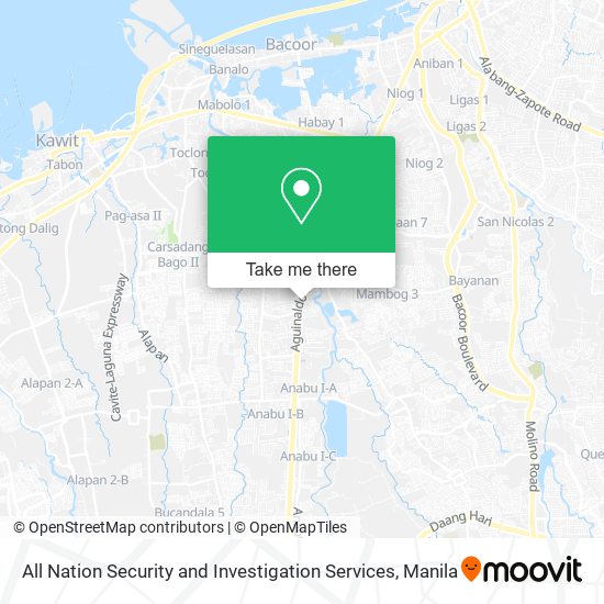 All Nation Security and Investigation Services map