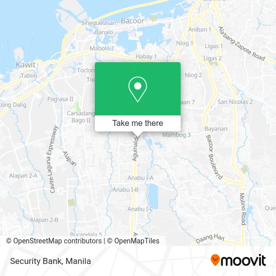 Security Bank map