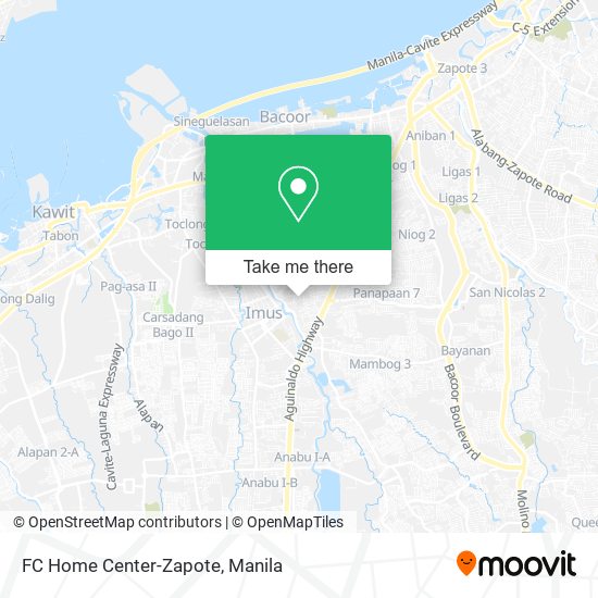 FC Home Center-Zapote map