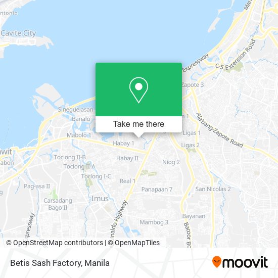 Betis Sash Factory map