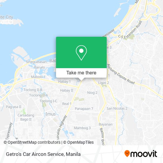 Getro's Car Aircon Service map