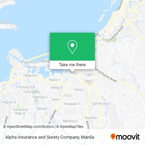 Alpha Insurance and Surety Company map