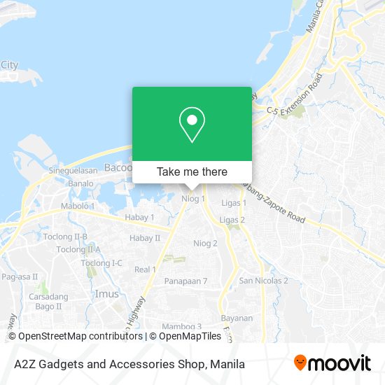A2Z Gadgets and Accessories Shop map