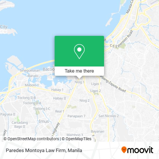 Paredes Montoya Law Firm map
