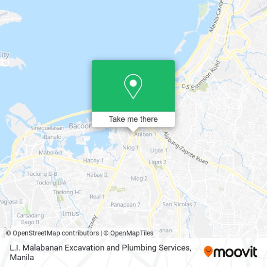 L.I. Malabanan Excavation and Plumbing Services map