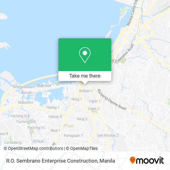 R.O. Sembrano Enterprise Construction map