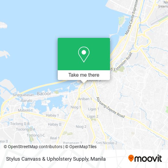 Stylus Canvass & Upholstery Supply map
