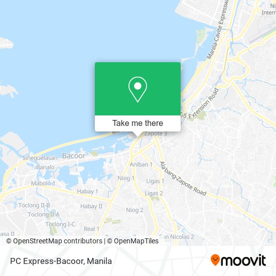 PC Express-Bacoor map