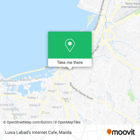 Luisa Labad's Internet Cafe map