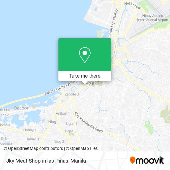 Jky Meat Shop in las Piñas map