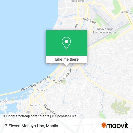 7-Eleven-Manuyo Uno map
