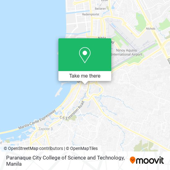 Paranaque City College of Science and Technology map