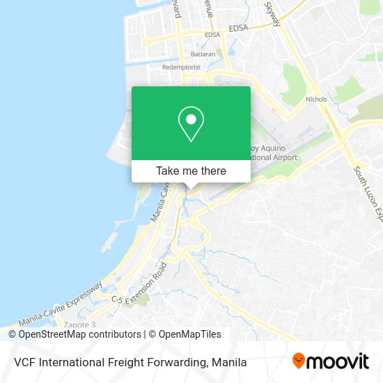 VCF International Freight Forwarding map